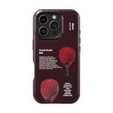 Head Flash Black Red Padel Phone Case
