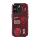 Head Flash Black Red Padel Phone Case