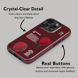 Head Flash Black Red Padel Phone Case
